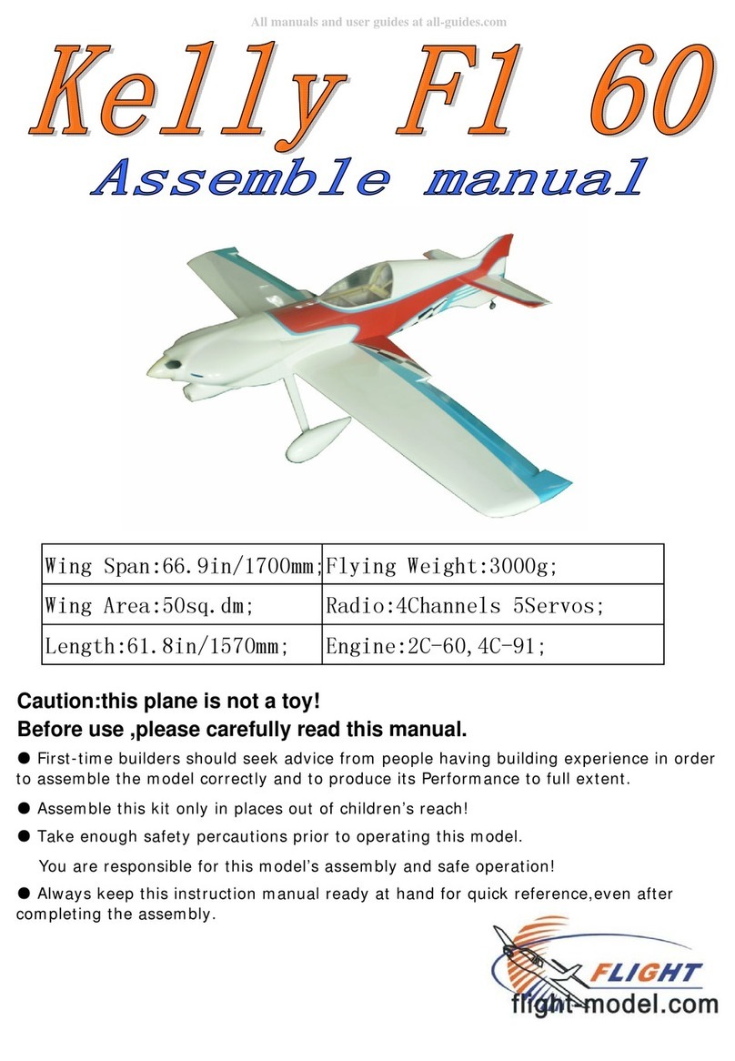Flight Model Kelly F1 60 Operation instructions Flight Model Kelly F1 60 Operation instructions