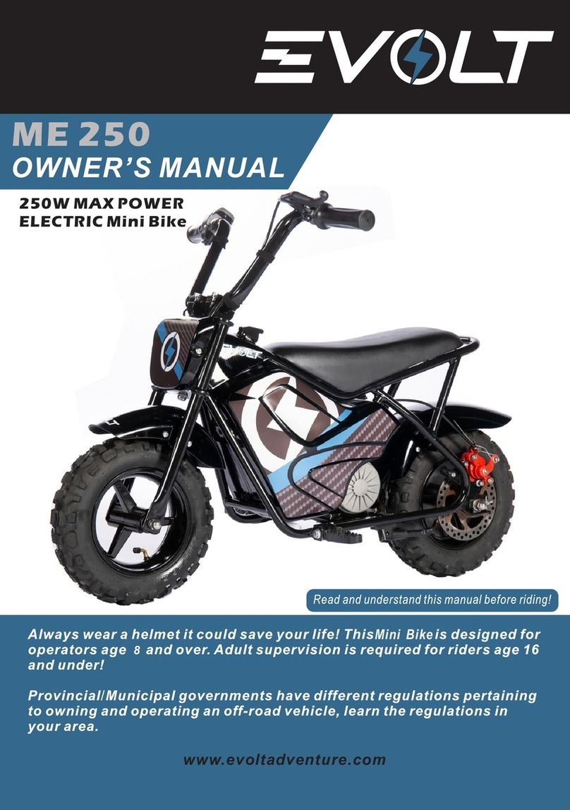EVOLT ME 250 owner's manual
