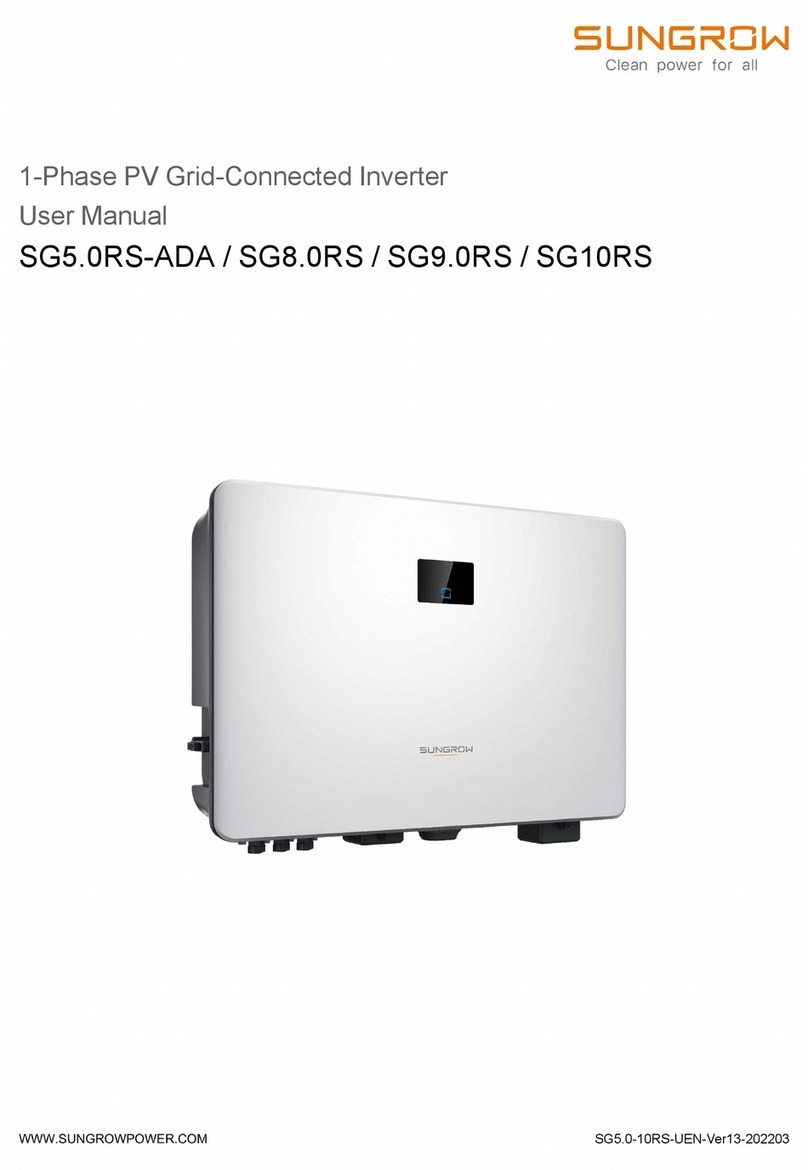 Sungrow SG9.0RS User manual
