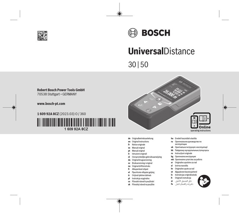 Bosch UniversalDistance 30 Original instructions