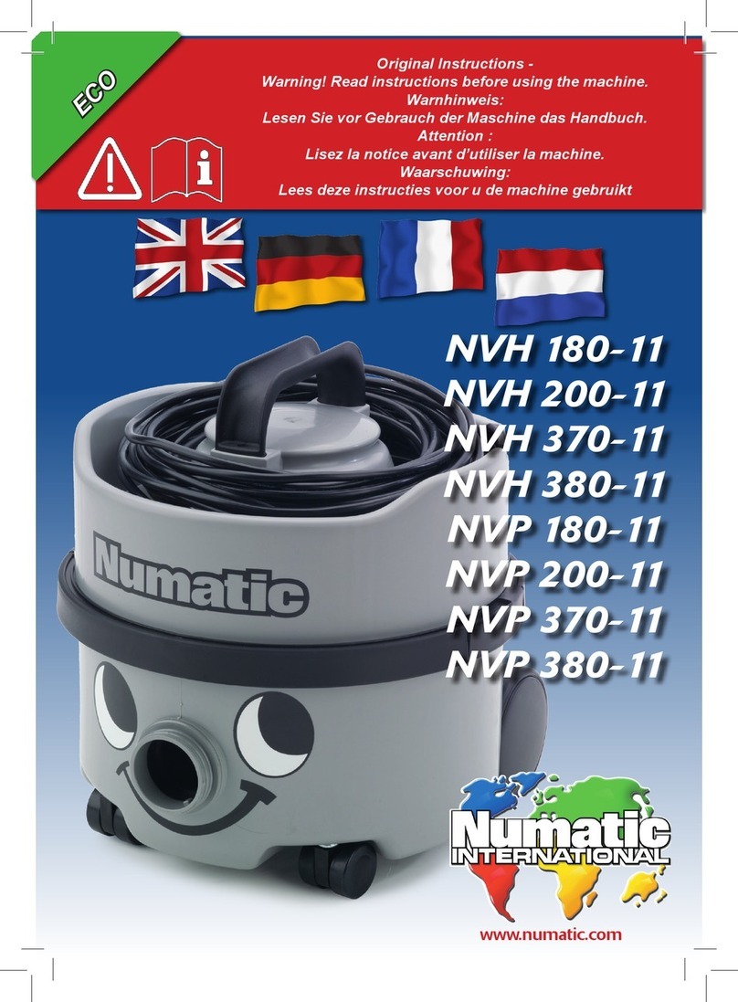 Numatic NVH 180-11 Original instructions