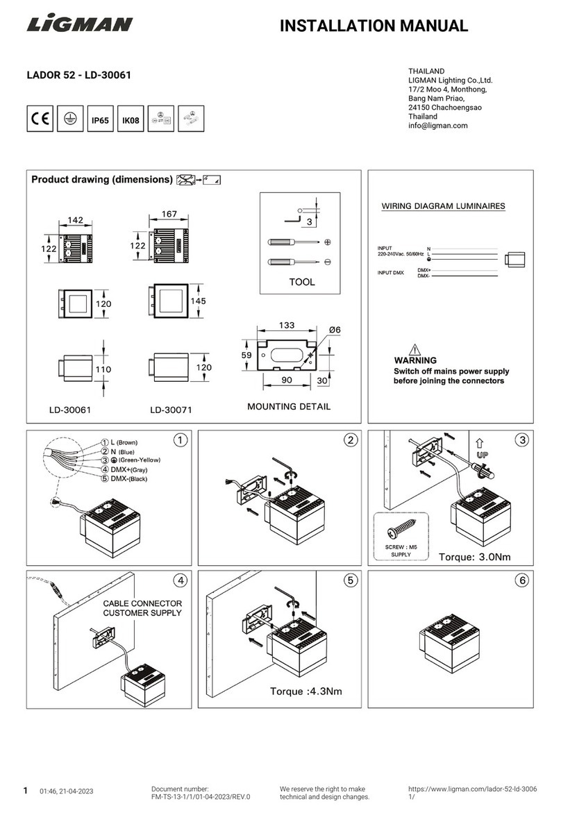 LIGMAN LADOR 52 installation manual