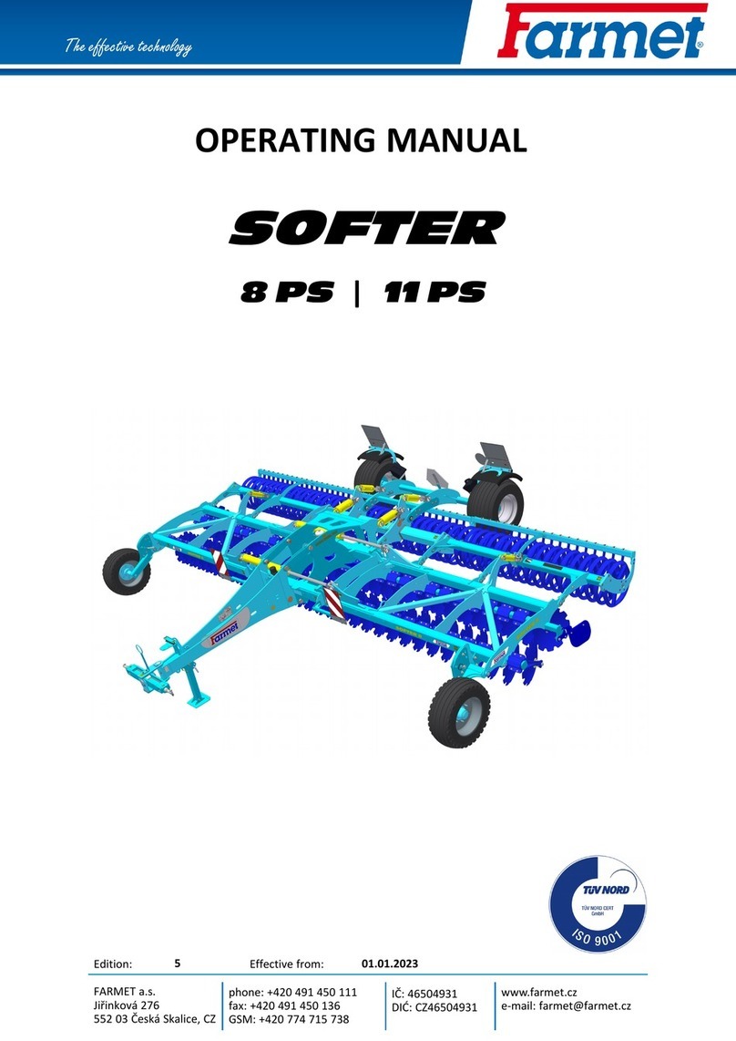 Farmet SOFTER 8 8 PS operating manual