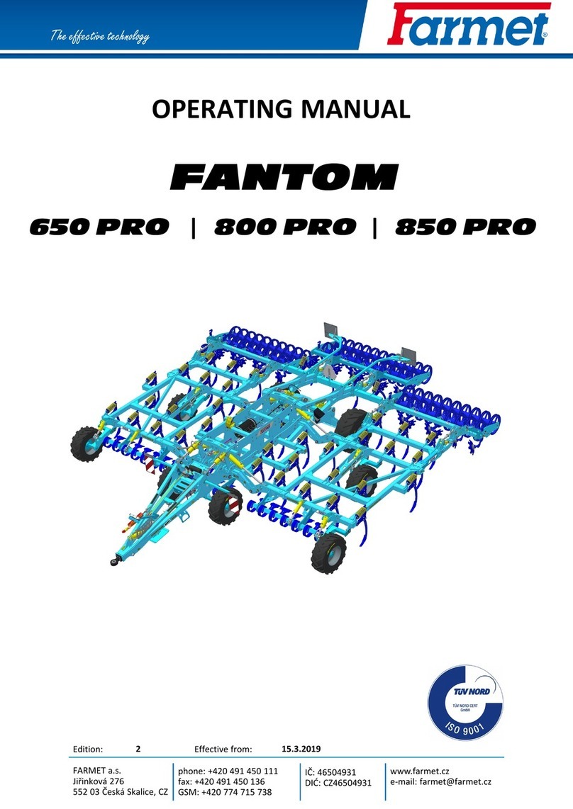 Farmet FANTOM 650 PRO operating manual