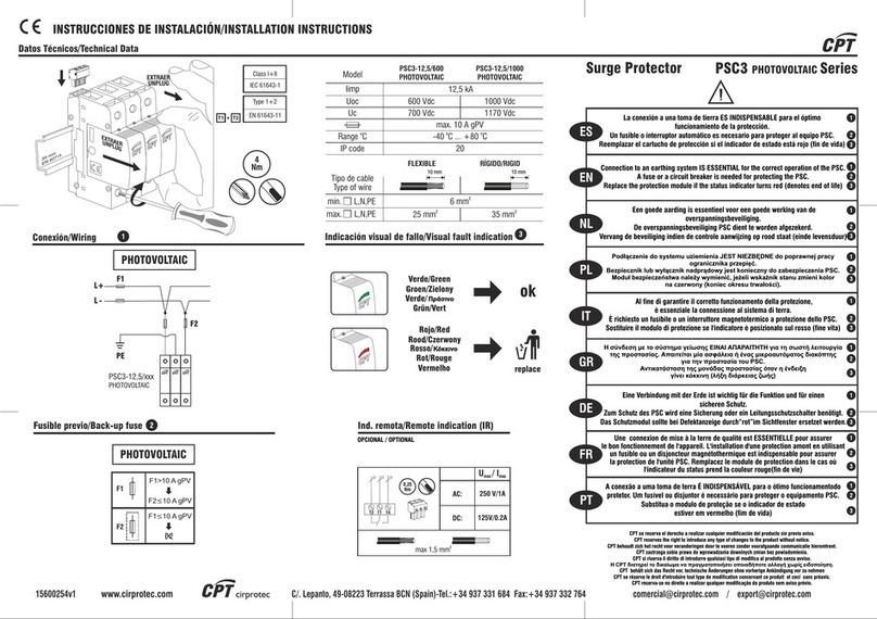 CPT PSC3 Series User manual
