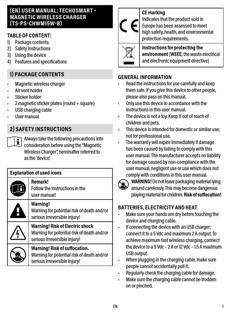 Technosmart TS-PS-CHWM15W-B user manual