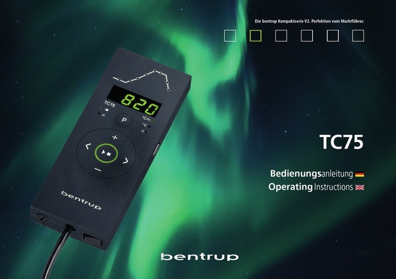 bentrup TC75 operating instructions