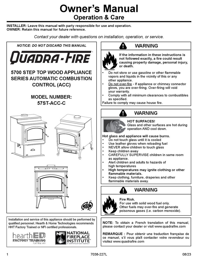 Quadra-Fire 5700 User manual