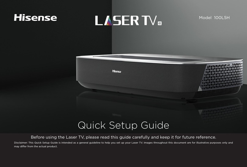 Hisense LASER TV 100L5H User manual