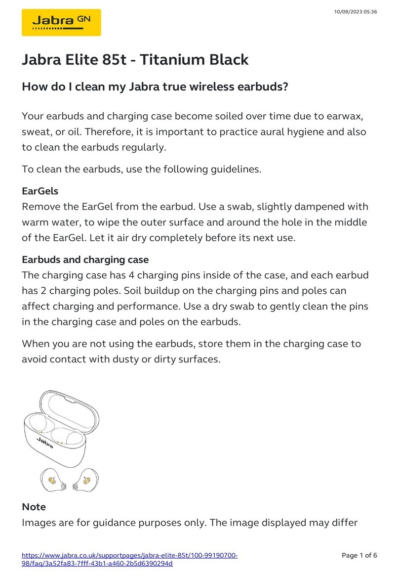 Jabra Elite 85t quick start guide