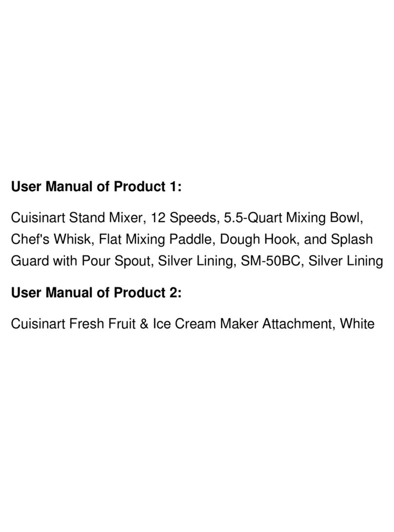 Cuisinart Precision Master SMD-50 Series Service manual
