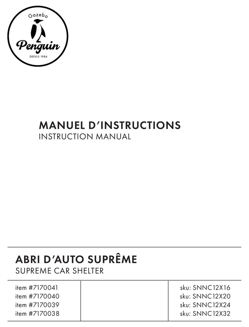 Gazebo penguin 7170041 instruction manual