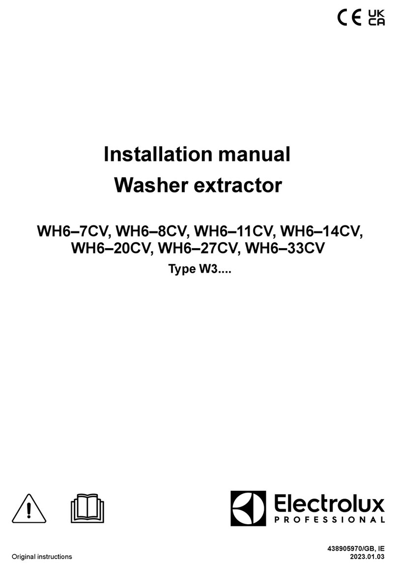 Electrolux Professional Clarus WH6-8CV User manual