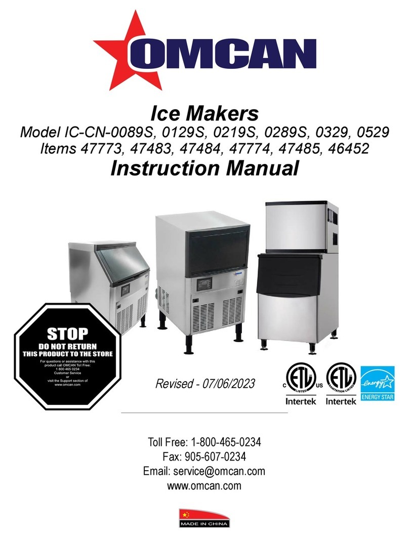 Omcan IC-CN-0089S User manual
