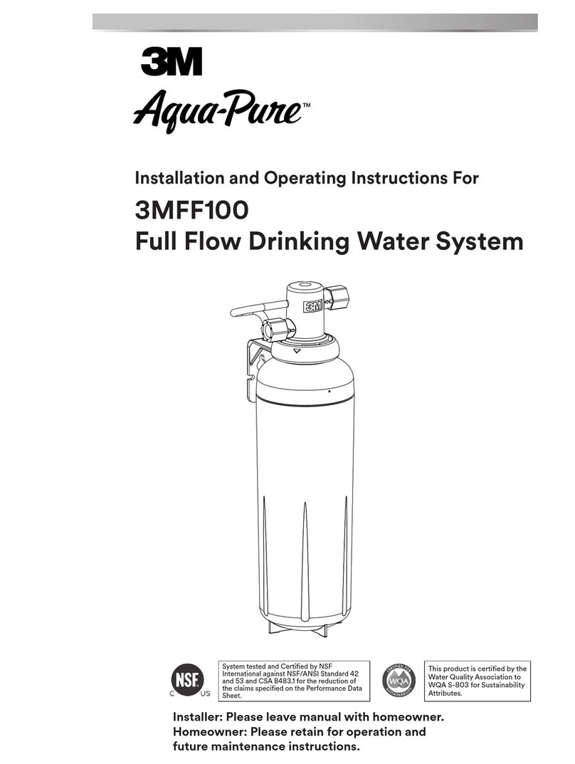 3M Aqua-Pure 3MFF100 Installation and operating instructions