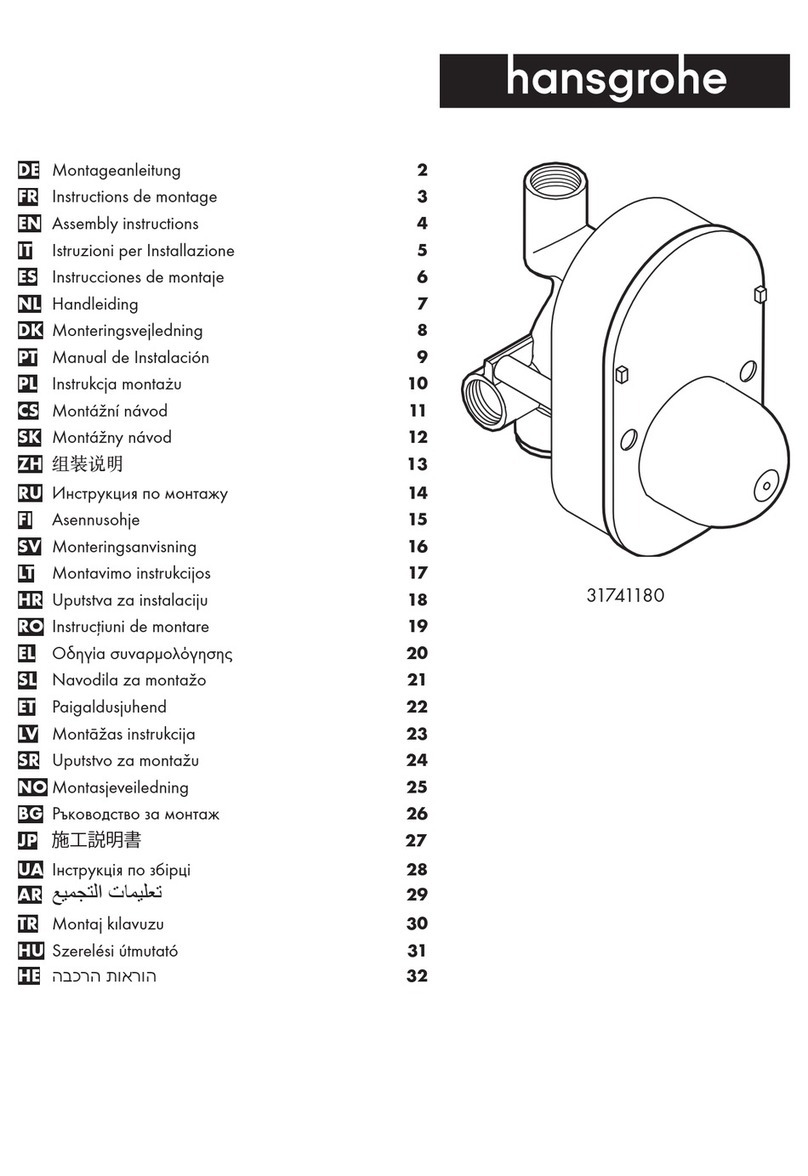 Hans Grohe 31741180 User manual Hans Grohe 31741180 User manual