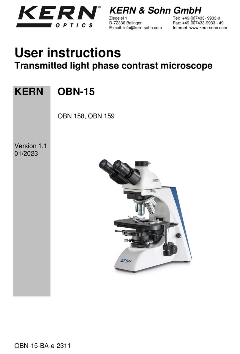 KERN Optics OBN 159 User instructions