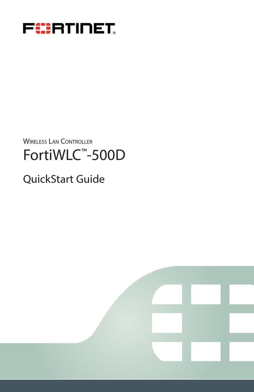 Fortinet FortiWLC-500D quick start guide