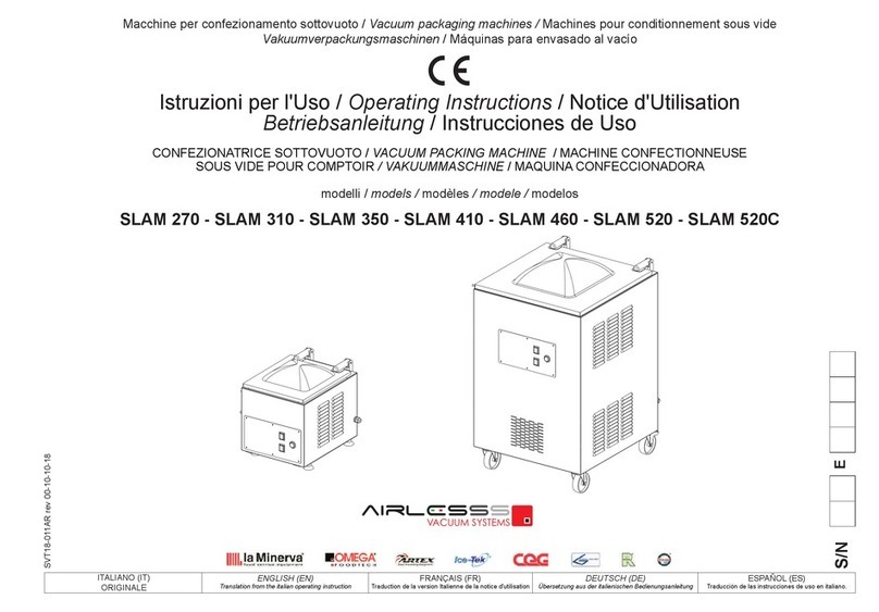 MINERVA OMEGA Airless SLAM 270 operating instructions