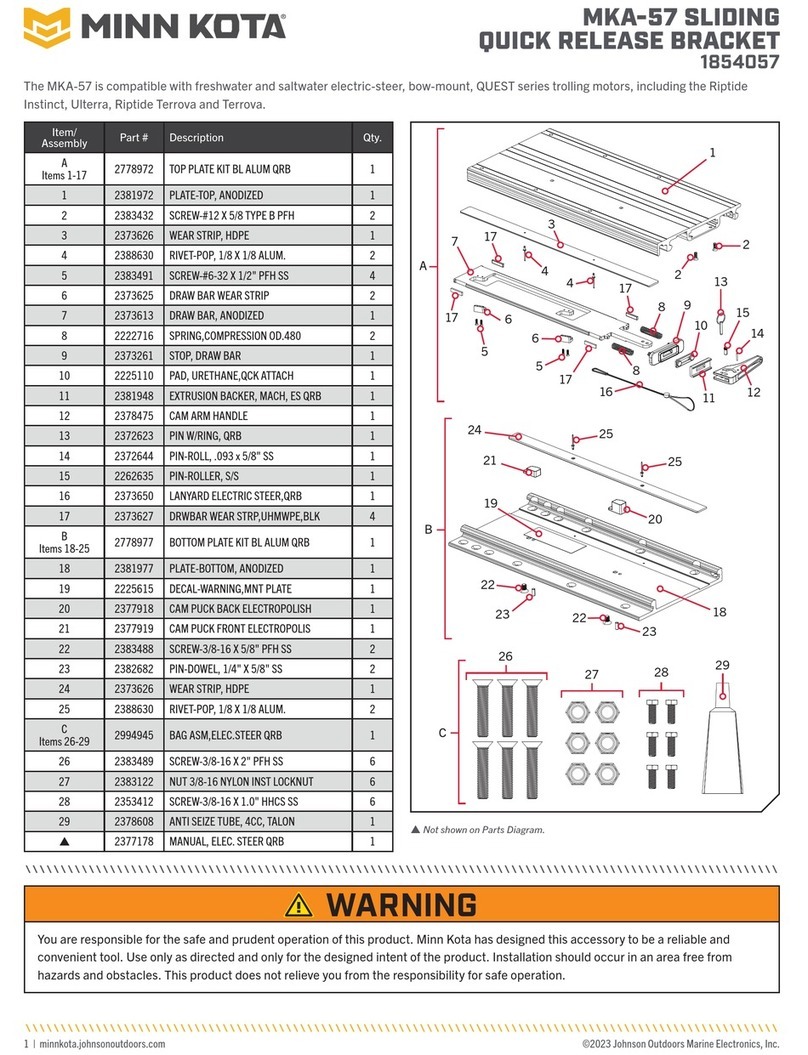 MINN KOTA MKA-57 manual