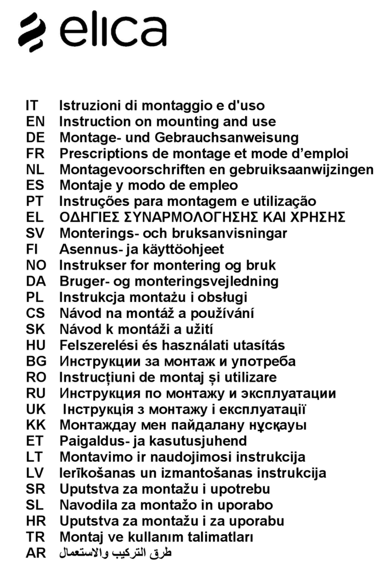 ELICA NIKOLATESLA LIBRA WH/F/83 Instruction on mounting and use