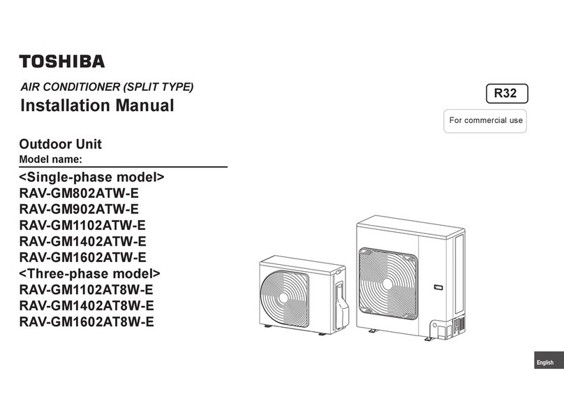 Toshiba RAV-GM802ATW-E User manual