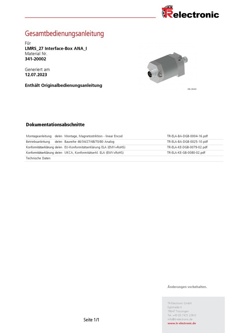 TR-Electronic LMRS-27 Interface-Box ANA-I manual