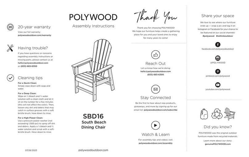 Polywood SBD16 User manual