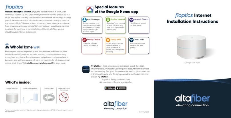 altafiber Fioptics installation instructions
