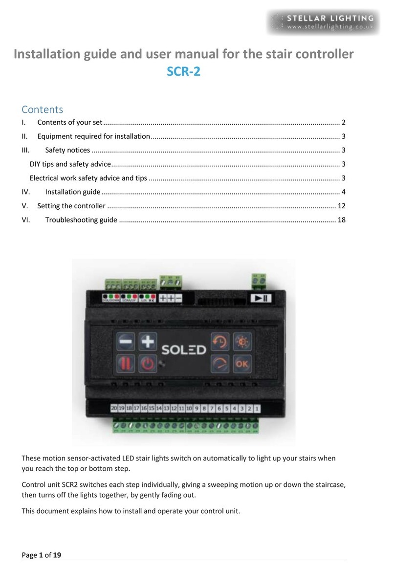 Stellar Lighting SCR-2 Installation guide and user's manual Stellar Lighting SCR-2 Installation guide and user's manual