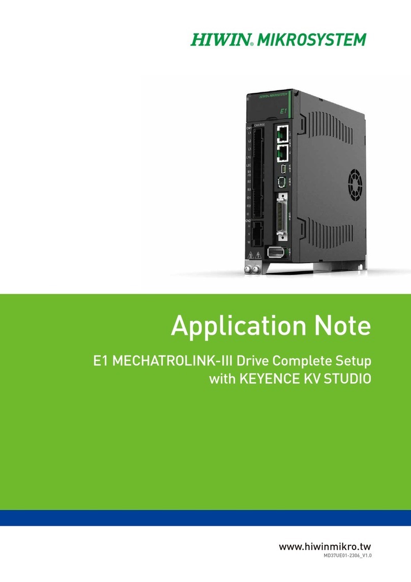 Hiwin E1 MECHATROLINK-III Application note