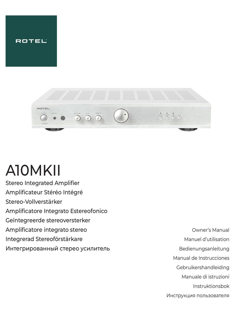 Rotel A10MKII User manual