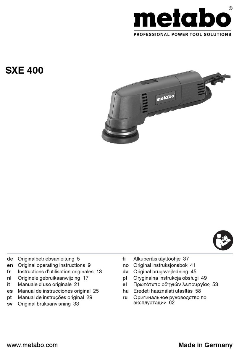 Metabo SXE 400 User manual