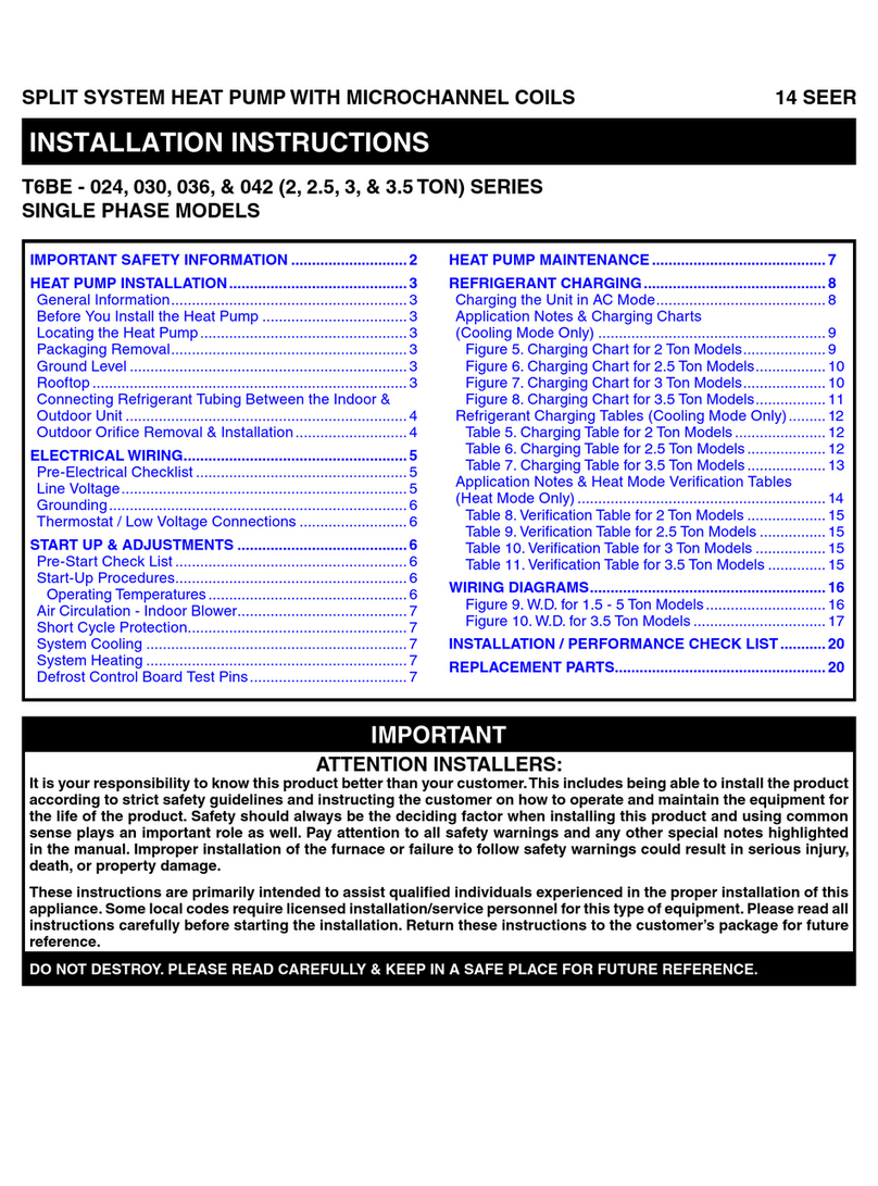 Nortek JT6BE Series installation instructions Nortek JT6BE Series installation instructions