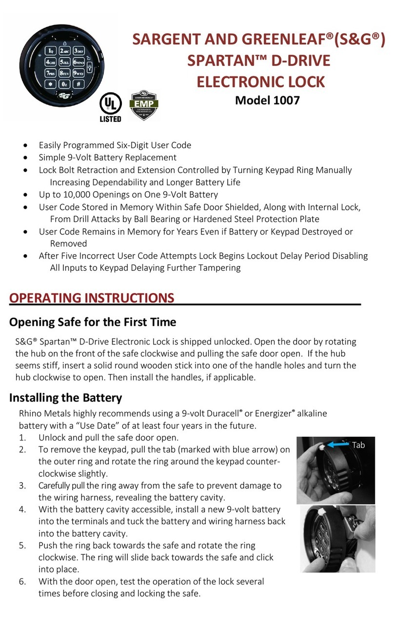 S&G SPARTAN 1007 User manual