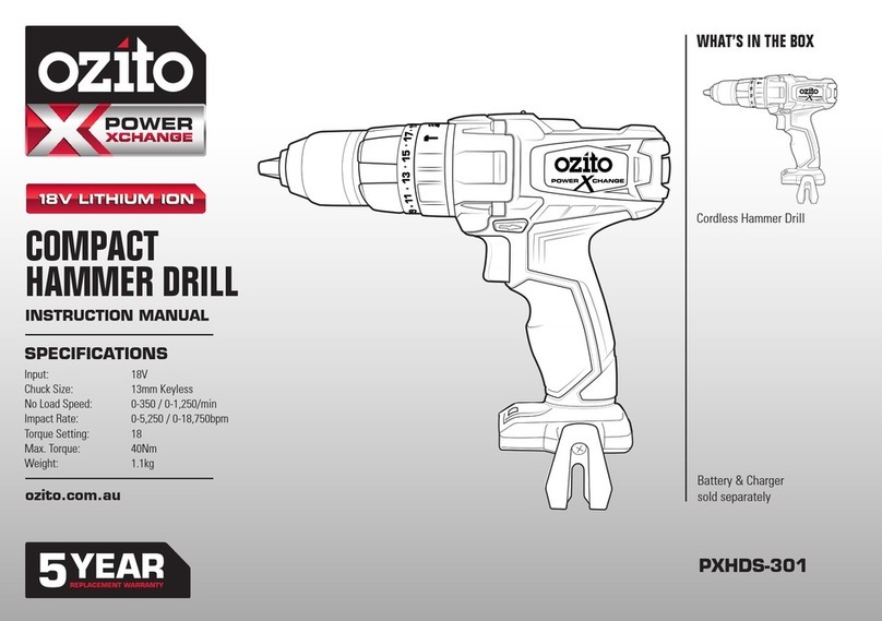 Ozito Power Xchange PXHDS-301 User manual Ozito Power Xchange PXHDS-301 User manual