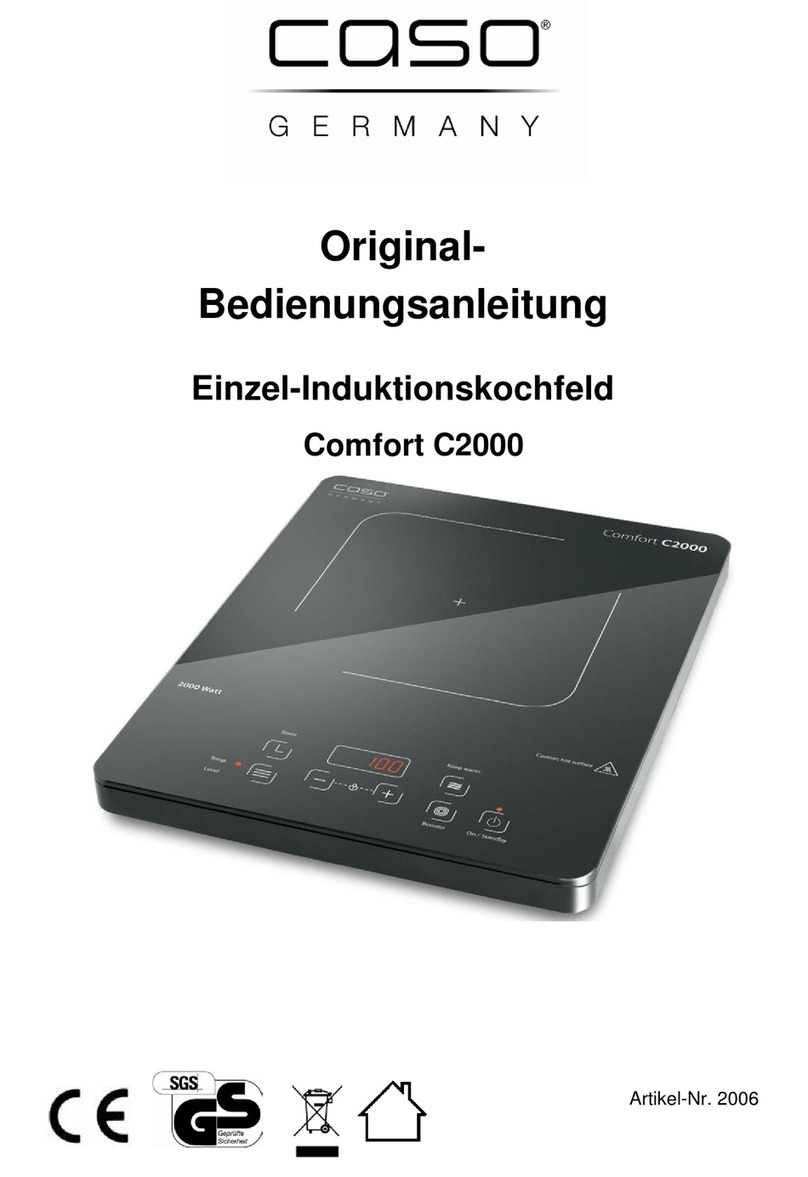 Caso Comfort C2000 operating manual