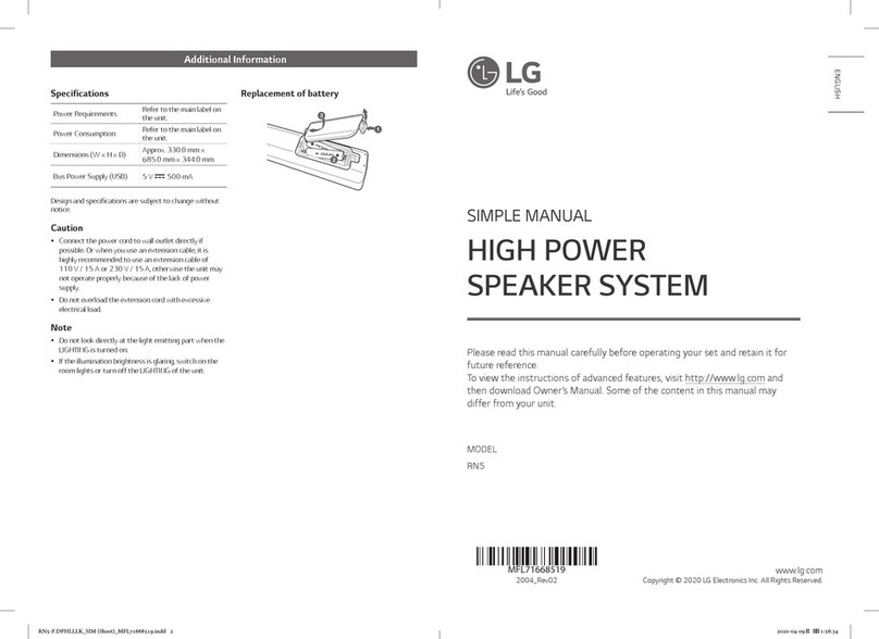 LG RN5 User manual