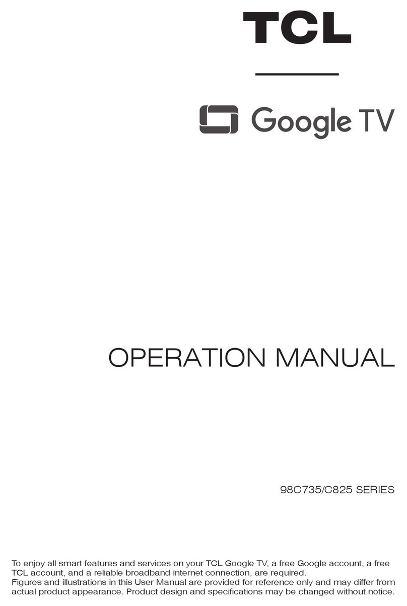 TCL Google TV 98C735 Series User manual