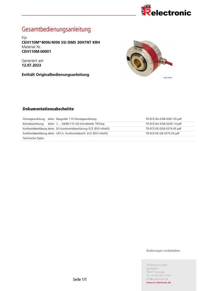 TR-Electronic 110 Series manual
