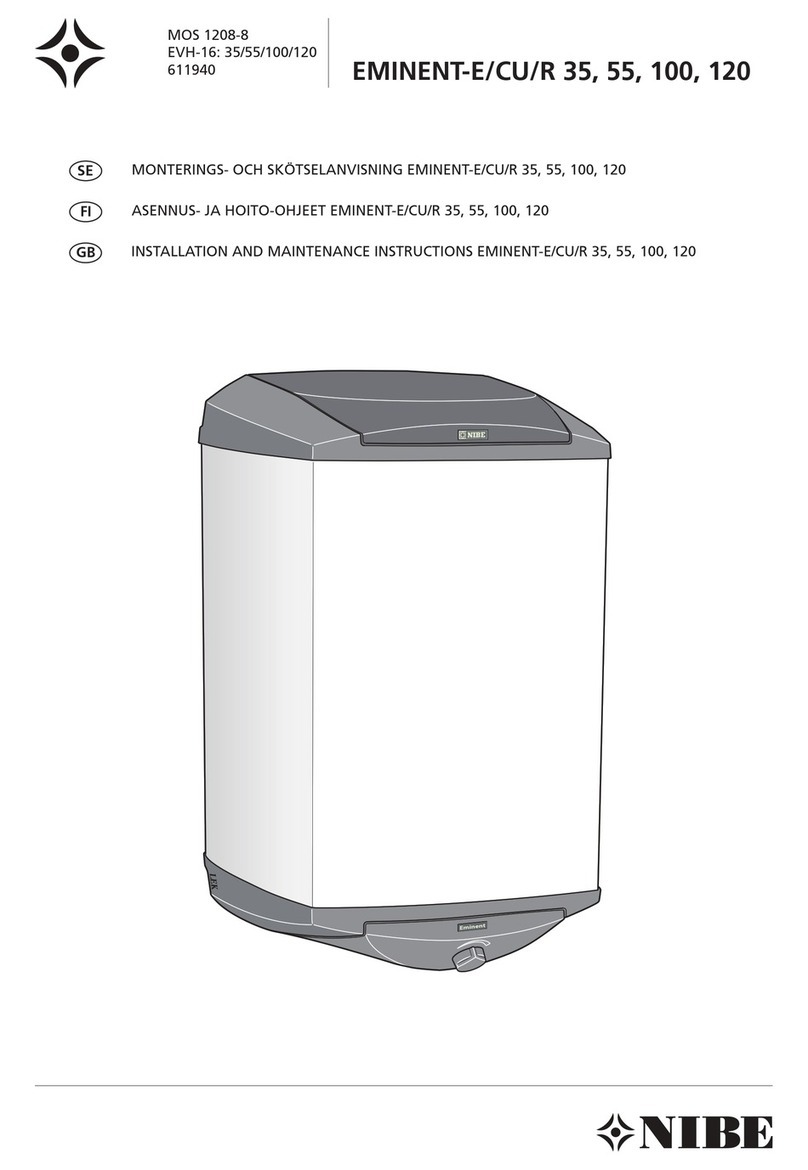 Nibe EMINENT-E/CU/R 120 Installation and maintenance instructions