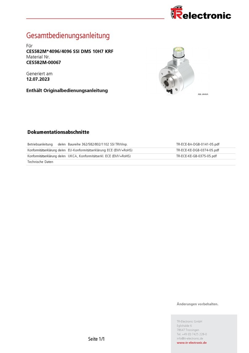 TR-Electronic Profibus 1102 Series User manual