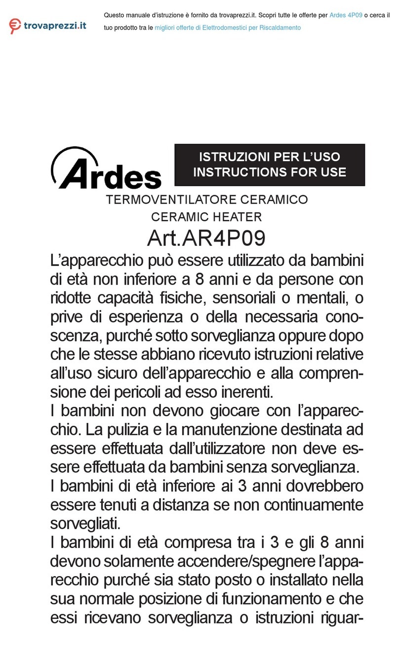 ARDES 4P09 Instructions for use