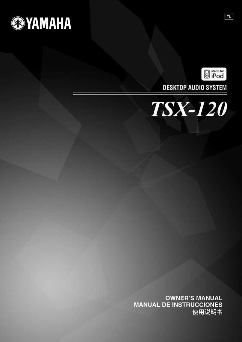 Yamaha TSX-120 User manual Yamaha TSX-120 User manual