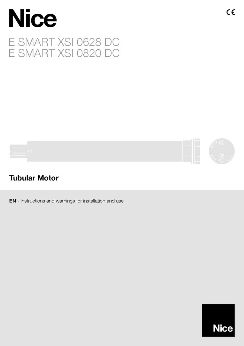 Nice E SMART XSI 0628 DC Instructions and warnings for installation and use