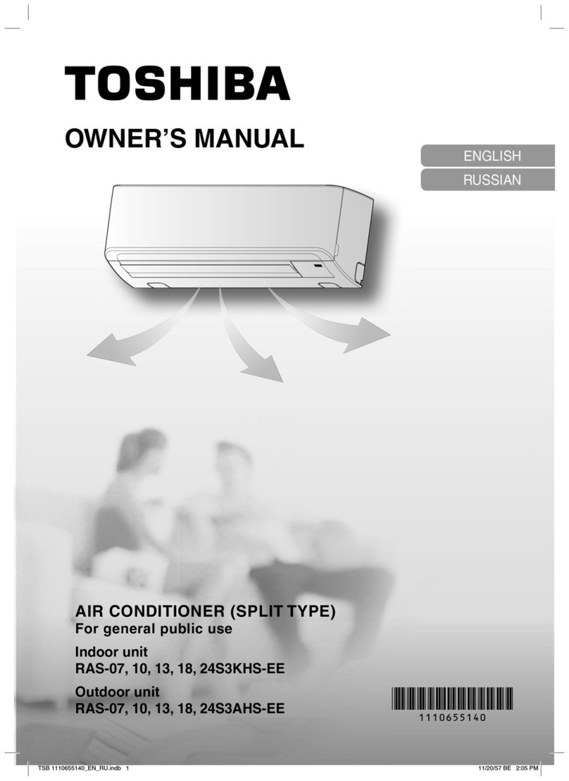 Toshiba RAS-24S3KHS-EE User manual