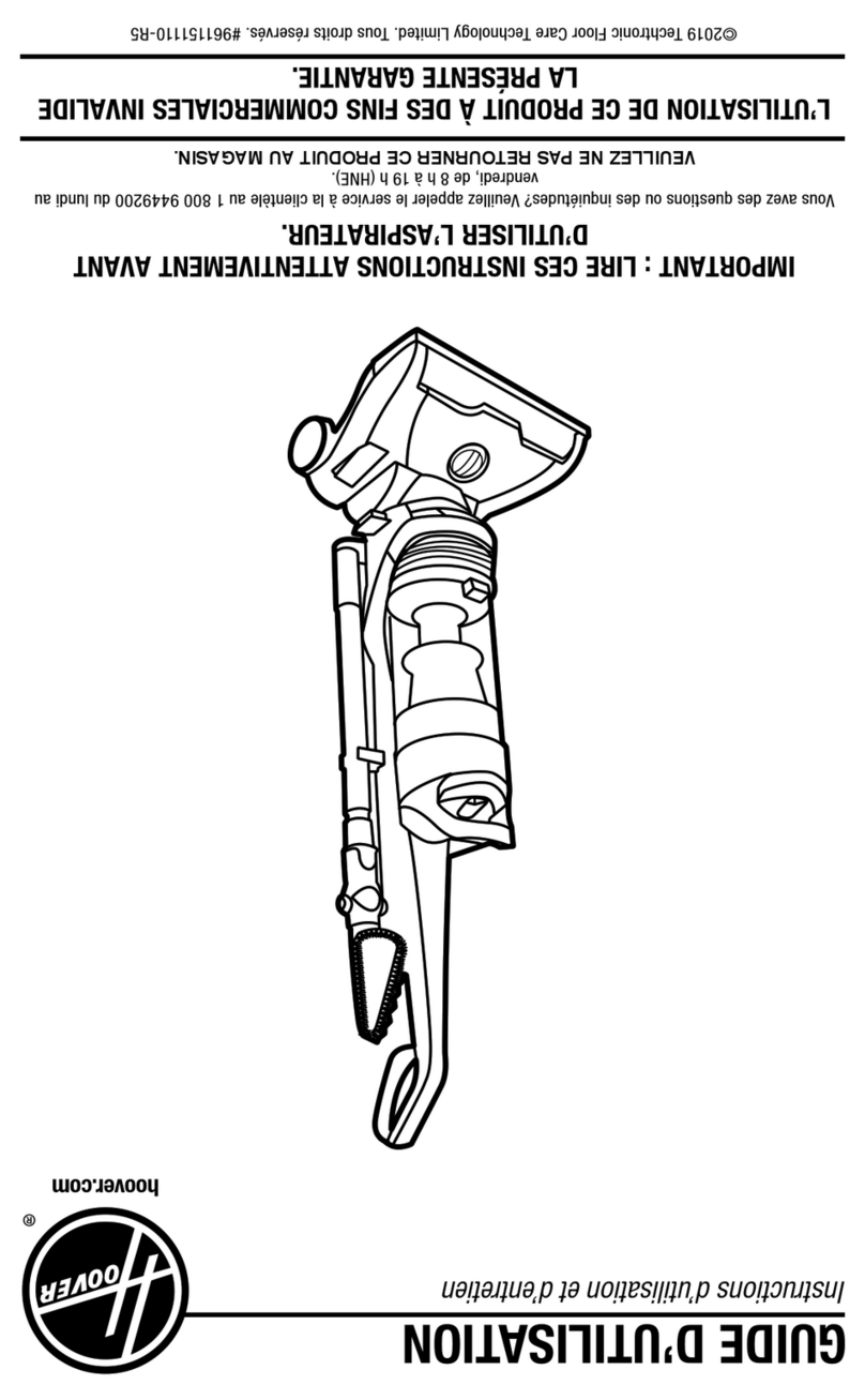 Hoover UH71250V User manual