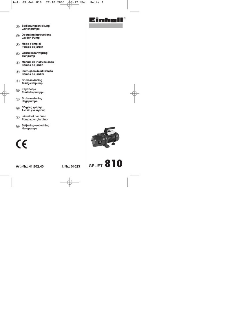 EINHELL GP JET 810 User manual