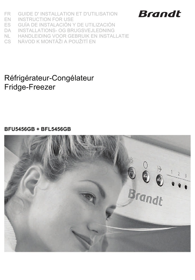 Brandt BFU5456GB Instructions for use