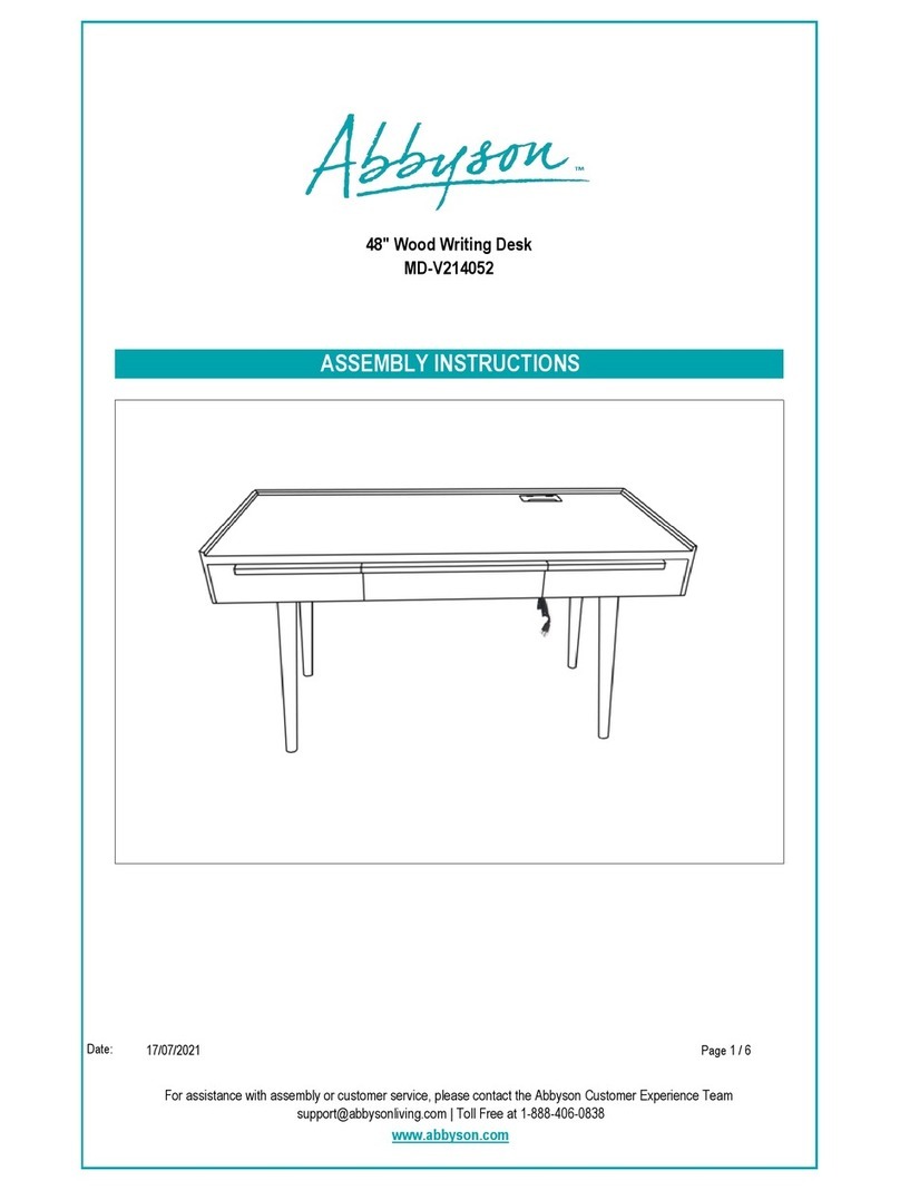 Abbyson MD-V214052 User manual Abbyson MD-V214052 User manual